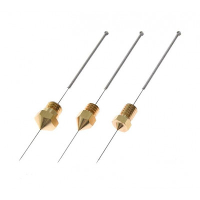 3D Printer stainless steel nozzle cleaning needle drill bit 0.2mm 10pc/set