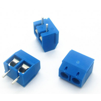 2way 5mm PCB mount Screw Terminals - Low Profile (Pack of 5)