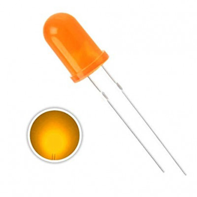 5mm Amber LED Diffused (Pack of 5)