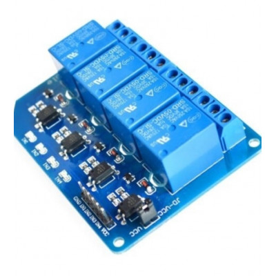4 Channel 5V Relay Module - Optically Isolated Input