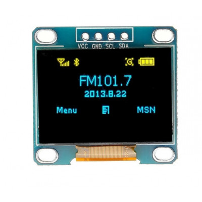 0.96 Inch Blue-Yellow OLED Display