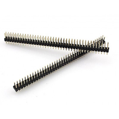 40-Way Double Row Pin Header - Straight 2.54mm (Pack of 2)
