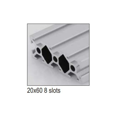 2060 PG20 T-Slot Aluminum Profile 2.8m