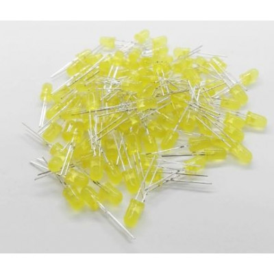 5mm Yellow LED Diffused (Pack of 5)
