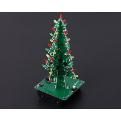 DIY 3D Christmas Tree With RGB Flashing LEDs Kit