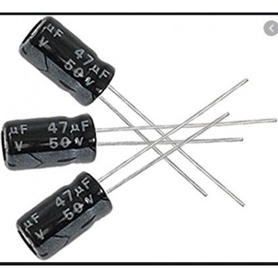 4,7uF 50V Electrolytic Capacitor (Pack of 5)