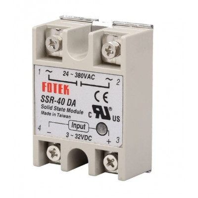 FQFER Solid State Relay 40A with safety Cover