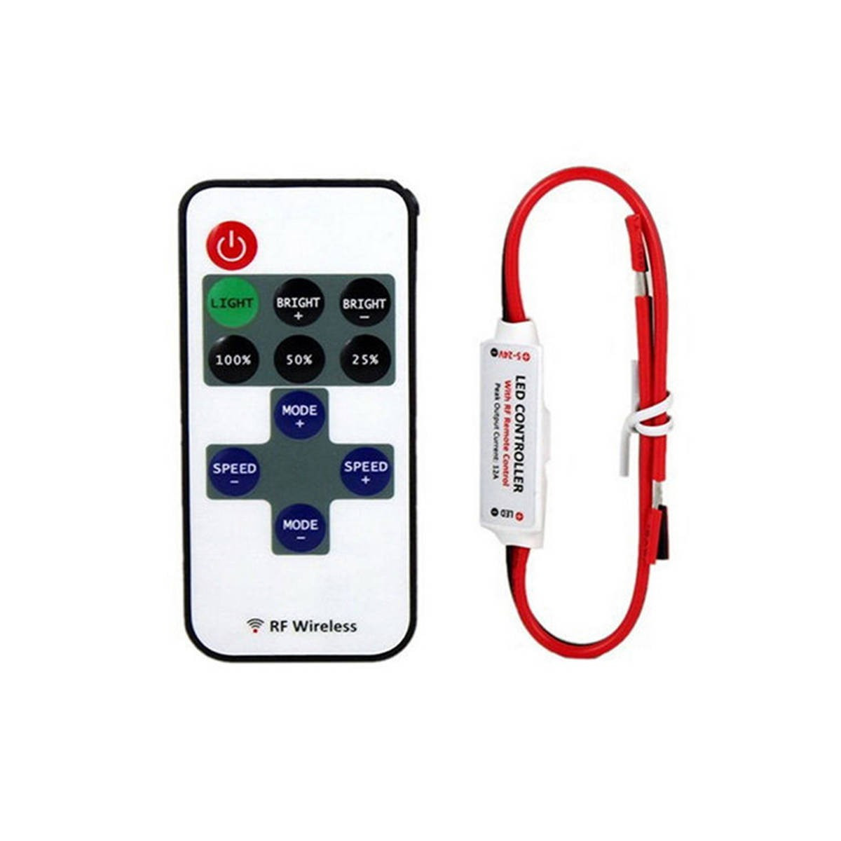 DC 12V - 24V LED Mini RF Remote Controller