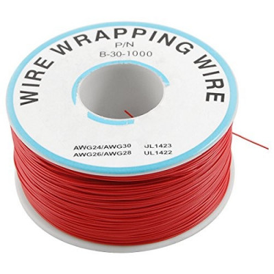 Wrap Wire Red x 25mtr AWG30