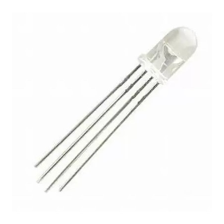 10 Pack 5mm RGB Multicolor LEDs – Common Anode, 8000mcd, Foggy Diffused – Great For Projects