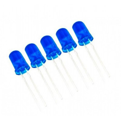 LED 5mm Blue Diffused (Pack of 5)