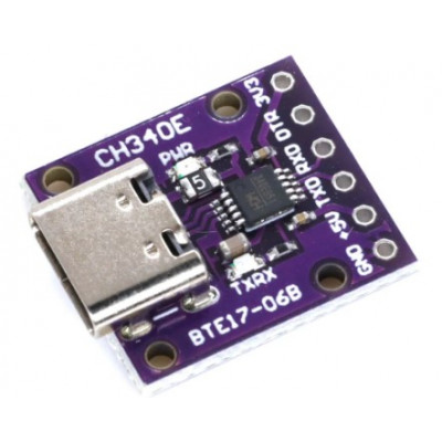 CH340E Type C USB to TTL Serial Converter 5V/3.3V
