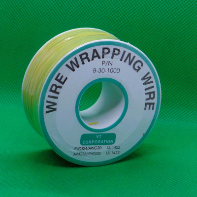 Wrap Wire Yellow x 250mtr AWG30