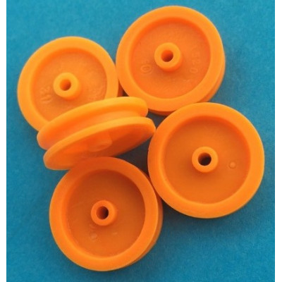 2 X 17mm Yellow Pulley Wheel (pack of 2)