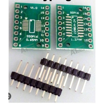 SMD convert to DIP Adapter PCB Board ---SOP16 with set of pins