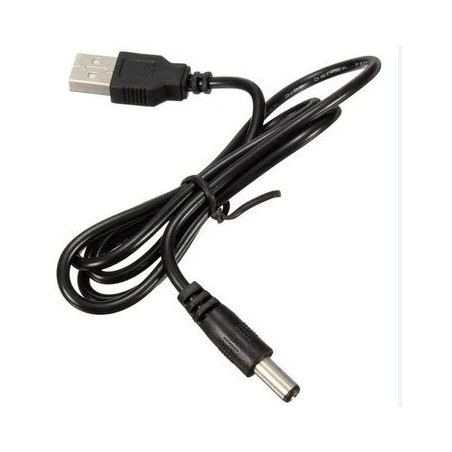 5V USB to DC 5.5x2.1mm Power Supply Cable