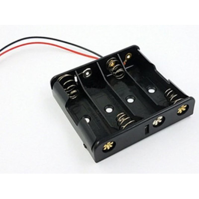AA x 4 Battery Holder Case with Wires