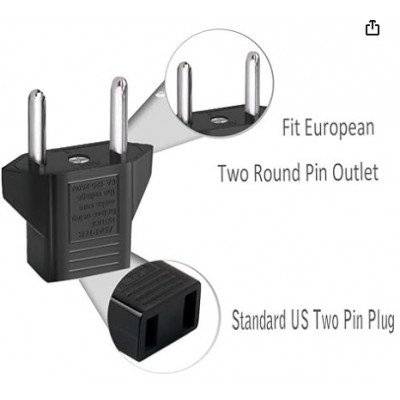 Outlet plug adapter US to EU