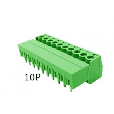 15EDG 3.5mm 10P Bent Pin Pluggable Terminal Block