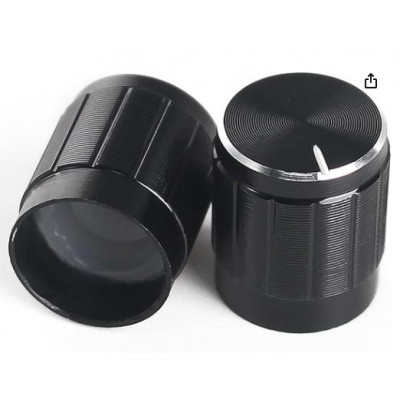 Potentiometer Knob black aluminium alloy