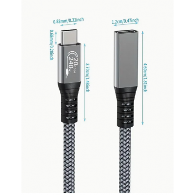 USB C Extension Cable (length 0.5m)