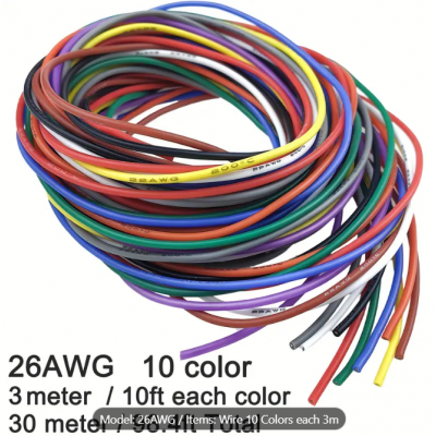 26 AWG Silicone Stranded Electrical Wire