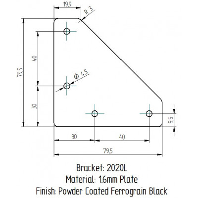 2020 Corner Plate