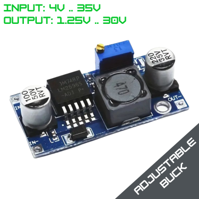 37V 3A Adjustable output DC-DC Supply LM2596