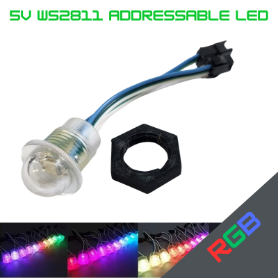 NeoPixel W2812 5V LED 18mm Clear Pods