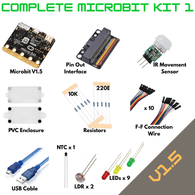 Learn Coding & Electronics with MicroBit V1.5 Complete Kit