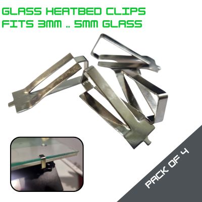 Heatbed Glass Clips (Pack of 4)