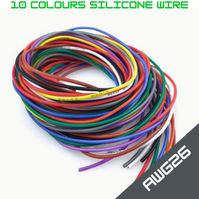 3Mtr x 10 Colours 26 AWG...
