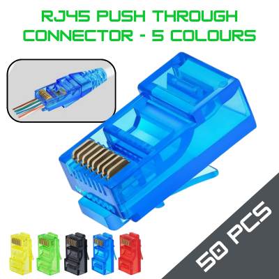 RJ45 Network Connector (10pcs/color - 5 colours)