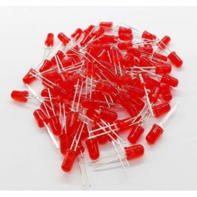 5mm Red LED Diffused (Pack of 5)