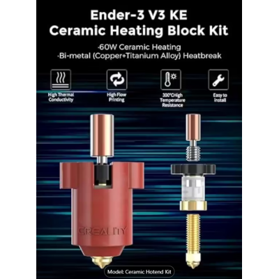 CREALITY Ceramic Heating Head Kit for Ender-3 V3 KE