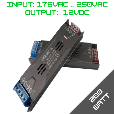 12VDC Power Supply - 200W