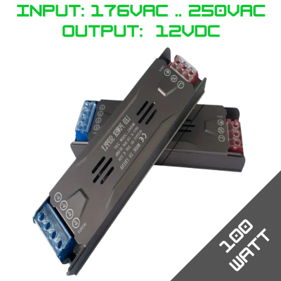 12VDC Power Supply - 100W