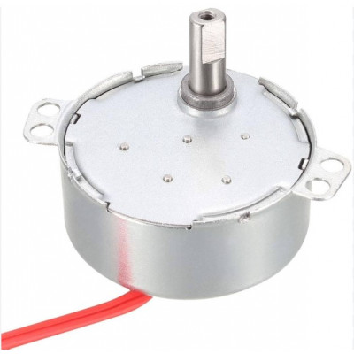Motor Synchronous 12VAC 4W 5-6RPM (Metal Shaft)