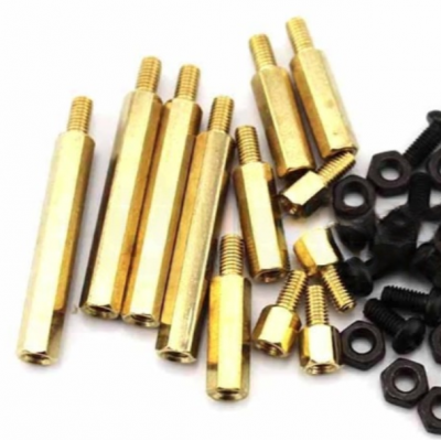 M3 Hexagon Single Head Copper Stud and Screw Nut