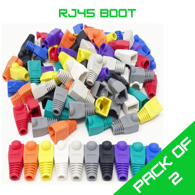 RJ45 Ethernet Cable connector cover - Mixed Colours (Pack of 4)