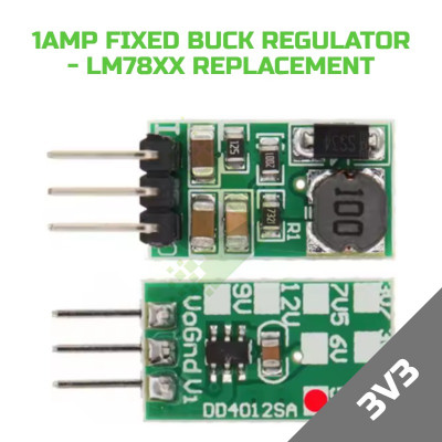 3V3 1A Fixed Buck Regulator LM78xx Replacement