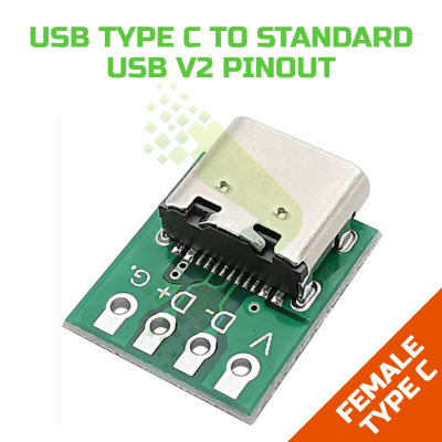 USB type C to USB V2 pinout...