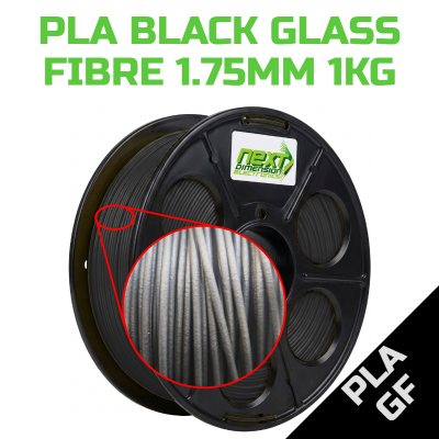 FIL X  PLA Glass Fibre Reinforced Filament - Black 1.75mm (1kg)