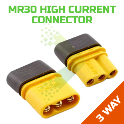 MR30 3-Pin High Current Cable Connector