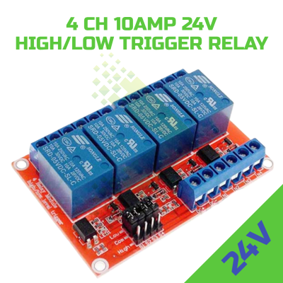 4CH 24V 10Amp Isolated Relay Board