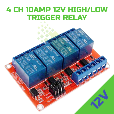 4CH 12V 10Amp Isolated Relay Board