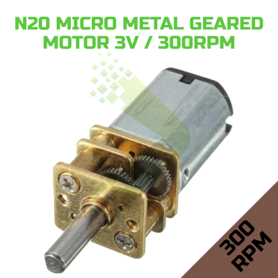 N20 Micro Metal Geared Motor 3V / 300RPM