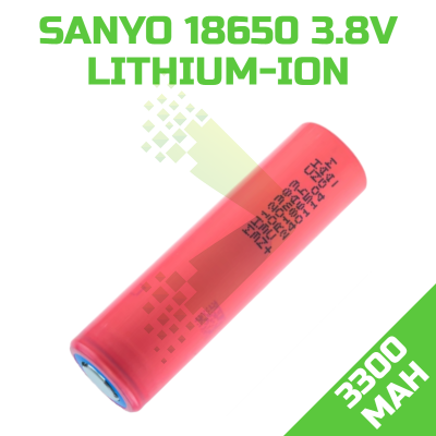 Sanyo 18650 3300mAh Li-Ion Battery
