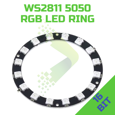 16Bit  WS2812 5050 RGB LED Circular Ring