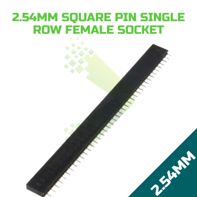 40-Way Female Pin Header Single Row 2.54mm (0.1")